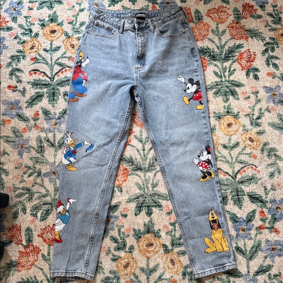 Mickey Mouse and friends High-Rise Mom Jeans - Picture 9 of 12